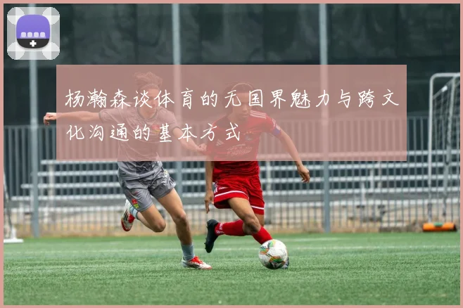 杨瀚森谈体育的无国界魅力与跨文化沟通的基本方式