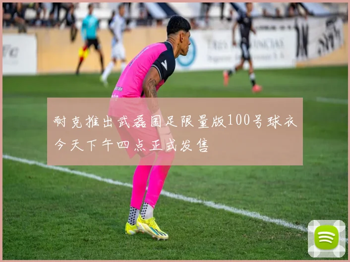 耐克推出武磊国足限量版100号球衣今天下午四点正式发售